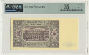 20 złotych 1948 - HZ - PMG 66 EPQ