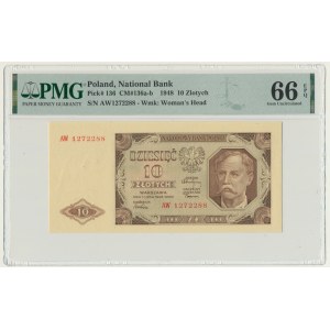 10 złotych 1948 - AW - PMG 66 EPQ