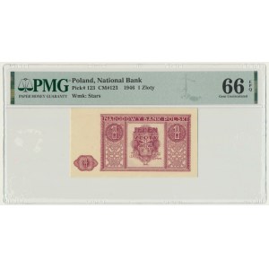 1 złoty 1946 - PMG 66 EPQ