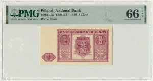 1 złoty 1946 - PMG 66 EPQ