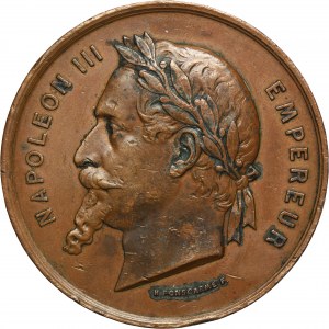 France, Napoleon III, Medal on the Occasion of the Universal Exhibition of Art 1867
