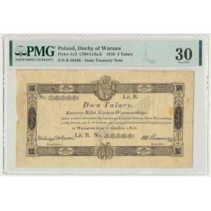2 talary 1810 - Sobolewski - ze stemplem - PMG 30