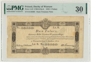 2 talary 1810 - Sobolewski - ze stemplem - PMG 30