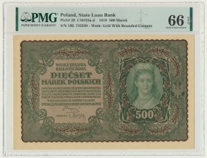 500 marks 1919 - 1st Series BL - PMG 66 EPQ
