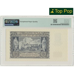 20 złotych 1940 - O - PMG 67 EPQ