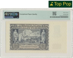 20 złotych 1940 - O - PMG 67 EPQ