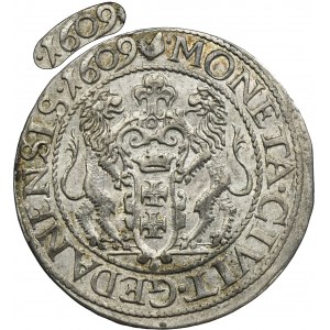 Sigismund III Vasa, 1/4 Thaler Danzig 1609 - RARE