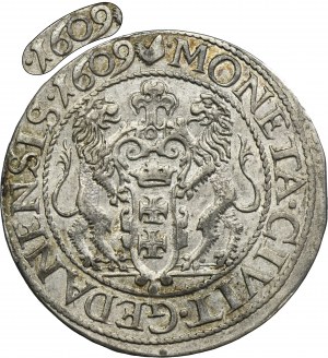 Sigismund III Vasa, 1/4 Thaler Danzig 1609 - RARE