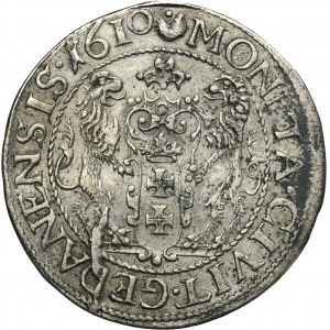 Sigismund III Vasa, 1/4 Thaler Danzig 1610 - VERY RARE