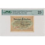 Danzig, 5 Gulden 1923 - November - PMG 25 - RARE