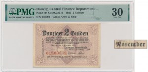 Danzig, 2 Gulden 1923 - November - PMG 30 - RARE