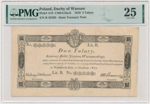2 talary 1810 - Sobolewski - bez stempla - PMG 25 - RZADKOŚĆ