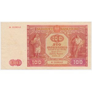 100 złotych 1946 - A - pierwsza seria