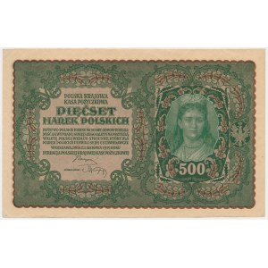 500 marek 1919 - II Serja G - rzadsza