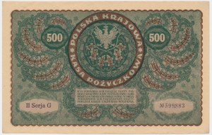 500 marks 1919 - II Série G - plus rare