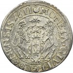 Sigismund III Vasa, 1/4 Thaler Danzig 1611 - VERY RARE, two dots above the paw