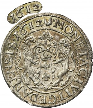 Sigismund III Vasa, 1/4 Thaler Danzig 1612 - RARE