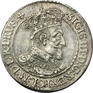 Sigismund III Vasa, 1/4 Thaler Danzig 1619 SB - RARE