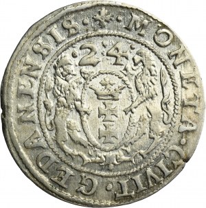 Sigismund III Vasa, 1/4 Thaler Danzig 1624 - PR•