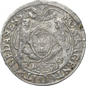 John II Casimir, 1/4 Thaler Danzig 1659 DL