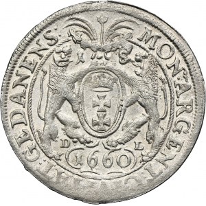 John II Casimir, 1/4 Thaler Danzig 1660 DL