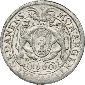 John II Casimir, 1/4 Thaler Danzig 1660 DL