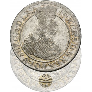 John II Casimir, 1/4 Thaler Danzig 1662 DL - RARE