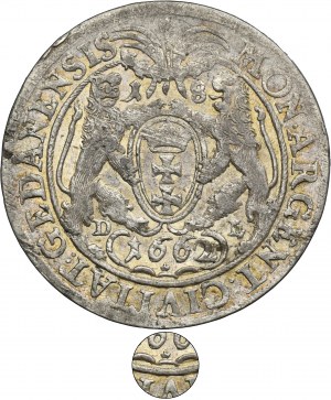 John II Casimir, 1/4 Thaler Danzig 1662 DL - RARE