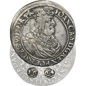 John II Casimir, Ort Danzig 1664 DL - RARE