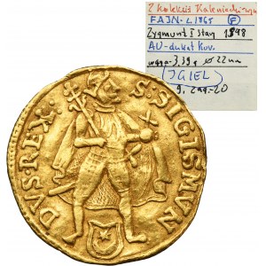 FEIN, Sigismund I the Old, Ducat 1548 - HUGE RARITY, ex. Radziwill, ex. Kaleniecki