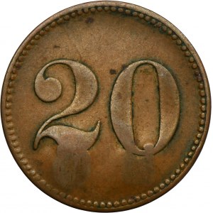 Trzciniec, Hirschfelde Grube, 20 Pfennig