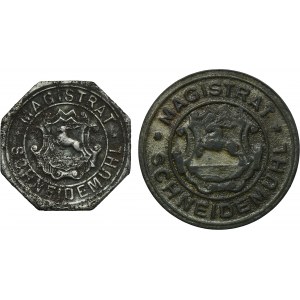 Set, Schneidemühl, 10 Pfennig and 50 Pfennig 1916 (2 pcs.)