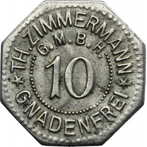 Gnadenfrei, Th.Zimmermann G.M.B.H, 10 Pfennig