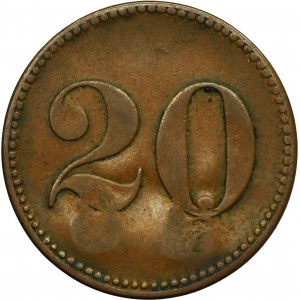 Trzciniec, Hirschfelde Grube, 20 Pfennig