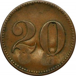 Trzciniec, Hirschfelde Grube, 20 Pfennig