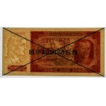 100 złotych 1948 - SPECIMEN - D 123456/789000 - PMG 64