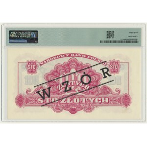 100 złotych 1944 ...owe - WZÓR - Ax 778... - PMG 64