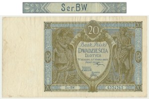 20 zloty 1926 - Ser.B.W. - SÉRIE NON RENOVÉE - GRANDE RARITÉ