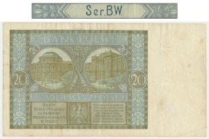 20 zloty 1926 - Ser.B.W. - SÉRIE NON RENOVÉE - GRANDE RARITÉ
