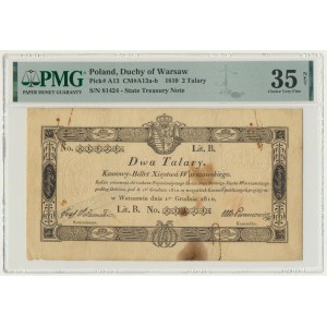 2 talary 1810 - Jaraczewski- ze stemplem - PMG 35 NET