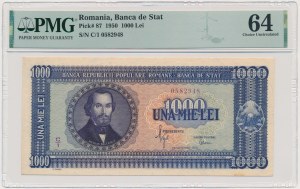 Romania, 1.000 Lei 1950 - PMG 64