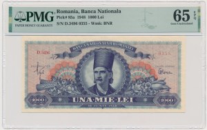 Romania, 1.000 Lei 1948 - PMG 65 EPQ