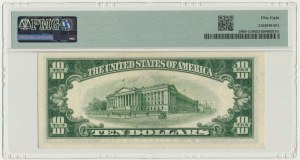 États-Unis, Green Seal, Chicago, 10 $ 1934 - Clark & Snyder - PMG 58