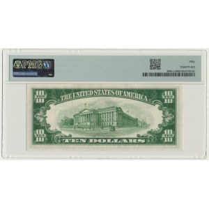 USA, Green Seal, San Francisco, 10 dolarów 1934 - Julian & Morgenthau - PMG 50