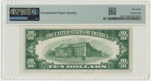 États-Unis, Green Seal, Philadelphie, 10 $ 1934 - Julian & Vinson - PMG 58 EPQ