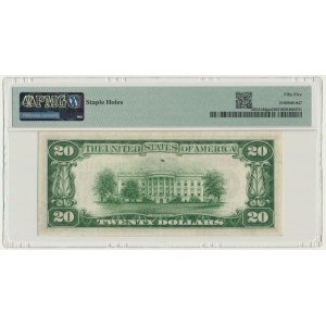 USA, Green Seal, St. Louis, 20 dolarów 1934 - Julian & Morgenthau - PMG 55