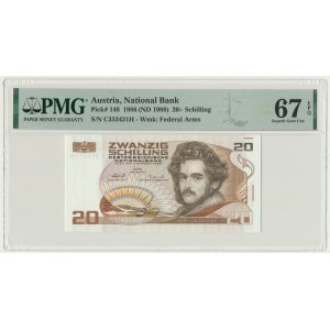 Austria, 20 Schilling 1986 - PMG 67 EPQ