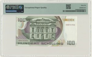 Autriche, 100 shillings 1984 - PMG 66 EPQ - numéro de radar