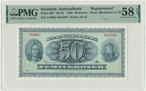 Danemark, 50 couronnes 1966 - PMG 58 EPQ