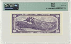 Canada, 10 Dollars 1954 - PMG 58